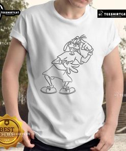 Alt Text: Gilbert Arenas wearing a goofy Disney Mickey and Friends cartoon t-shirt, showcasing a playful and fun style.