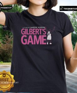 Alt Text: Official Gilbert's Game Ladies Tee featuring a stylish design, perfect for fans of Gilbert's Game apparel.