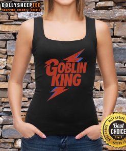 Official Goblin King tank top featuring a vibrant design, perfect for fans of fantasy and unique fashion styles.