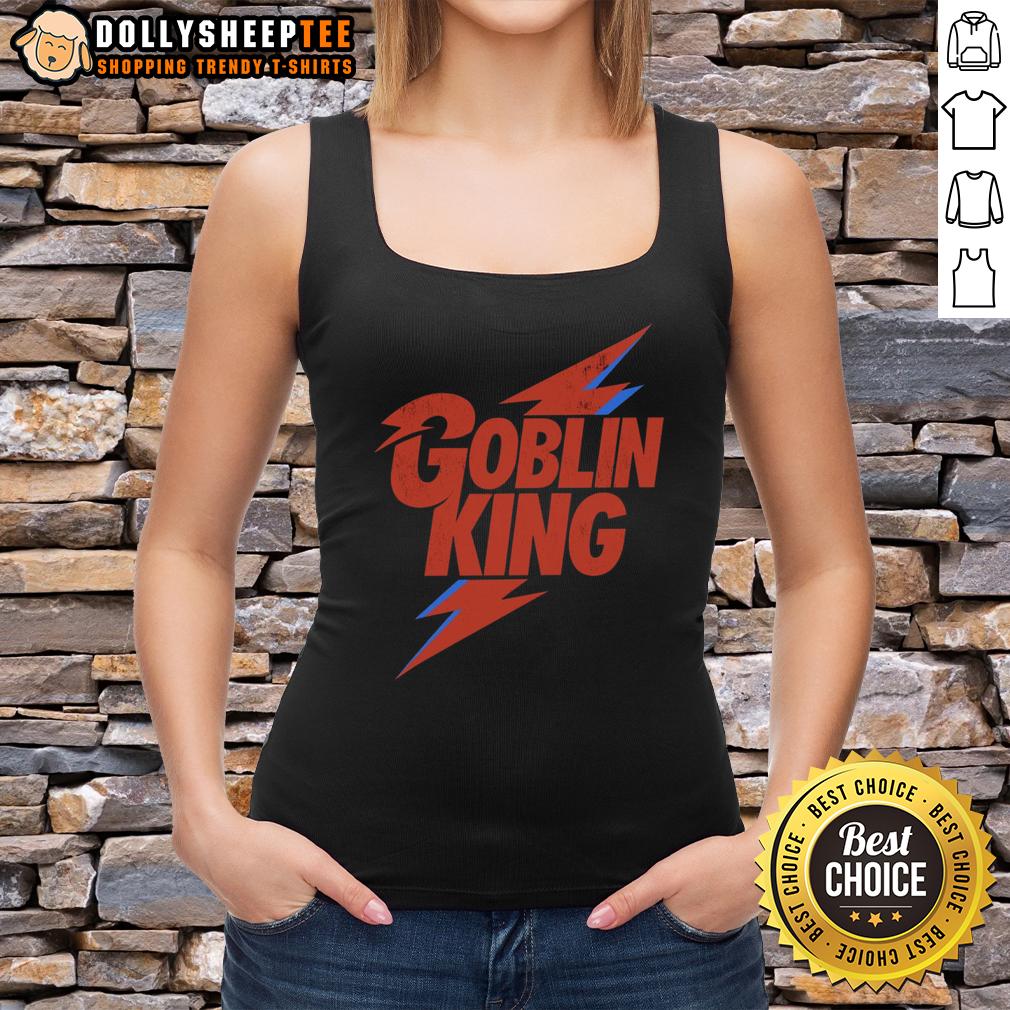 Official Goblin King Tank Top Official Goblin King tank top featuring a vibrant design, perfect for fans of fantasy and unique fashion styles.