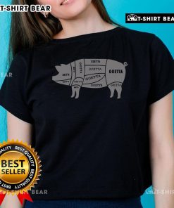 Official Goetta Diagram Ladies Tee showcasing a stylish graphic design perfect for Goetta enthusiasts.