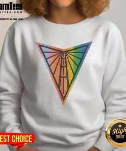 Alt Text: Official Golden State Valkyries WNBA Pride Logo sweatshirt featuring vibrant colors and team branding for fans.