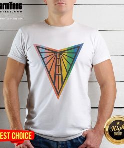 Official Golden State Valkyries WNBA Pride Logo T-Shirt featuring vibrant colors and a bold team logo for fans.