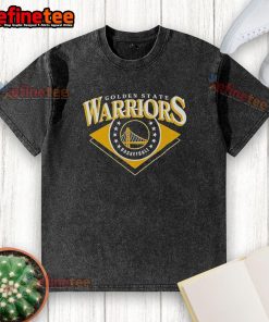 Official Golden State Warriors NBA washed t-shirt in blue, featuring team logo and comfy fit for fans and casual wear.
