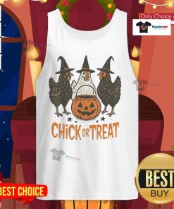Funny Halloween chicken tank top for trick-or-treating, featuring a playful design perfect for Halloween festivities.