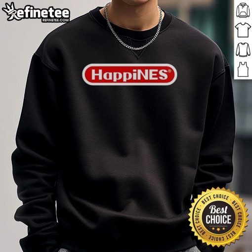 Official HappyNES X Nintendo Logo Sweatshirt featuring vibrant graphics and a stylish design for retro gaming fans.