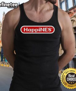 Alt Text: Official HappyNES X Nintendo logo tank top featuring a vibrant design perfect for retro gaming fans.