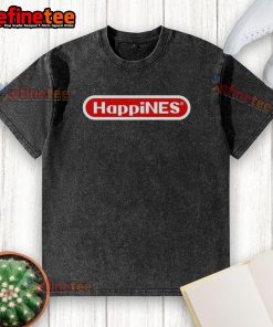 Official HappyNES X Nintendo logo washed t-shirt featuring a retro design perfect for gamers and fans of Nintendo.