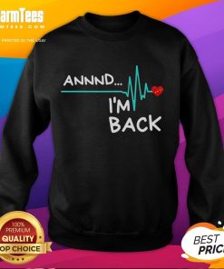 Alt Text: Official Heart Attack Survivor sweatshirt with bold text, celebrating resilience and recovery in stylish comfort.