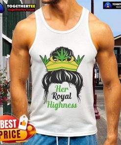Alt Text: Stylish Official Her Royal Highness Tank Top displayed on a mannequin, perfect for casual royal-themed outfits.