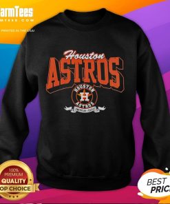 Alt Text: Official Houston Astros team badge on an American League sweatshirt, perfect for fans and casual wear.