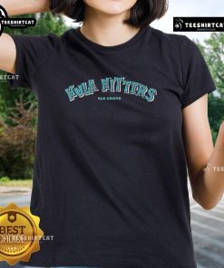 Official Hula Hitters Elk Grove Softball Ladies Tee featuring vibrant design and soft fabric, perfect for fans and players.