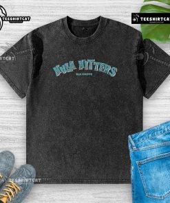 Official Hula Hitters Elk Grove Softball washed t-shirt featuring a sporty design and vibrant colors for fans and players.