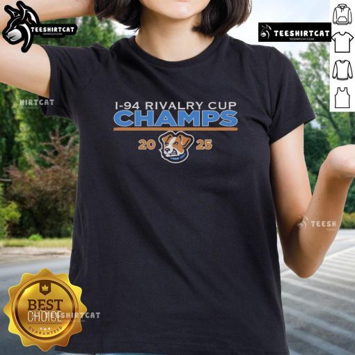 Official I-94 Rivalry Cup Champs 2025 Ladies Tee showcasing vibrant design and team spirit for fans of the rivalry.