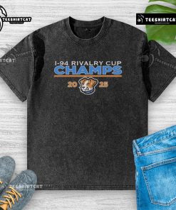 2025 Official I-94 Rivalry Cup Champs washed t-shirt featuring vibrant graphics and a comfortable fit.