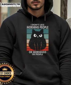 Official I Don't Like Morning People Grumpy Cat hoodie, perfect for expressing your morning mood in style.