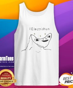 Official I Electrishin Meme Tank Top featuring vibrant graphics and a trendy design for meme enthusiasts.