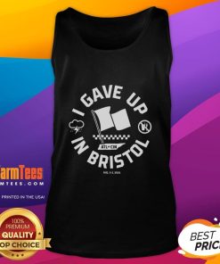 Official I Gave Up in Bristol Tank Top featuring a stylish design, perfect for casual summer outfits and embracing laid-back vibes.