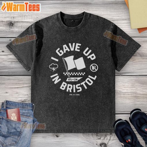 Official I Gave Up In Bristol washed t-shirt featuring a vintage design, perfect for casual wear and Bristol fans.