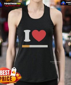 Stylish Official I Love Cigarette Tank Top, perfect for casual wear, featuring bold graphic design and comfortable fit.
