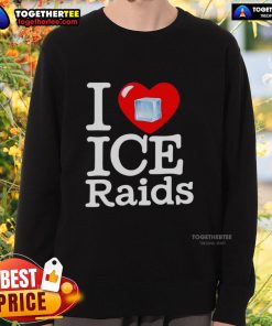 Official I Love Ice Raids Sweatshirt in cozy fabric, perfect for fans of ice raids and stylish winter wear.