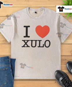 Official I Love Xulo washed t-shirt featuring a stylish design and comfortable fit for casual wear.