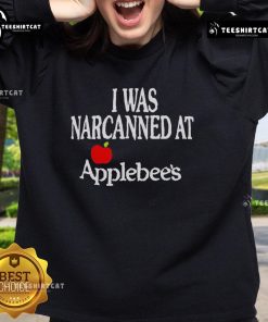 Official 'I Was Narcanned at Apple' sweatshirt, featuring a bold graphic design for tech enthusiasts and Apple fans.