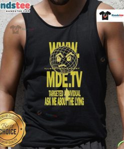 Official Illegal Broadcast Tank Top featuring bold graphics and a stylish design for casual streetwear enthusiasts.