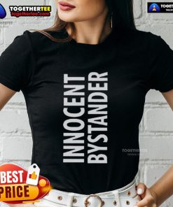 Official Innocent Bystander Ladies Tee featuring a stylish design perfect for casual outings and wine lovers.
