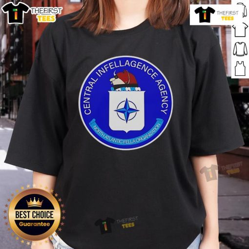 Official Intel Central Intelligence Agency USA ladies tee featuring CIA logo and stylish design for women.