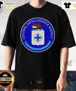 Official Intel Central Intelligence Agency T-Shirt featuring the CIA logo, perfect for patriotic and covert style.