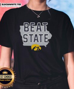Official Iowa Beat State Ladies Tee featuring vibrant team colors and logo, perfect for game day attire.