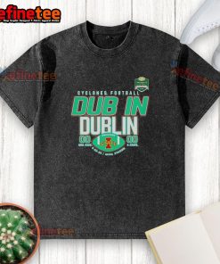 Alt Text: Official Iowa State Cyclones Football Dub in Dublin score washed t-shirt featuring vibrant team colors and logo.