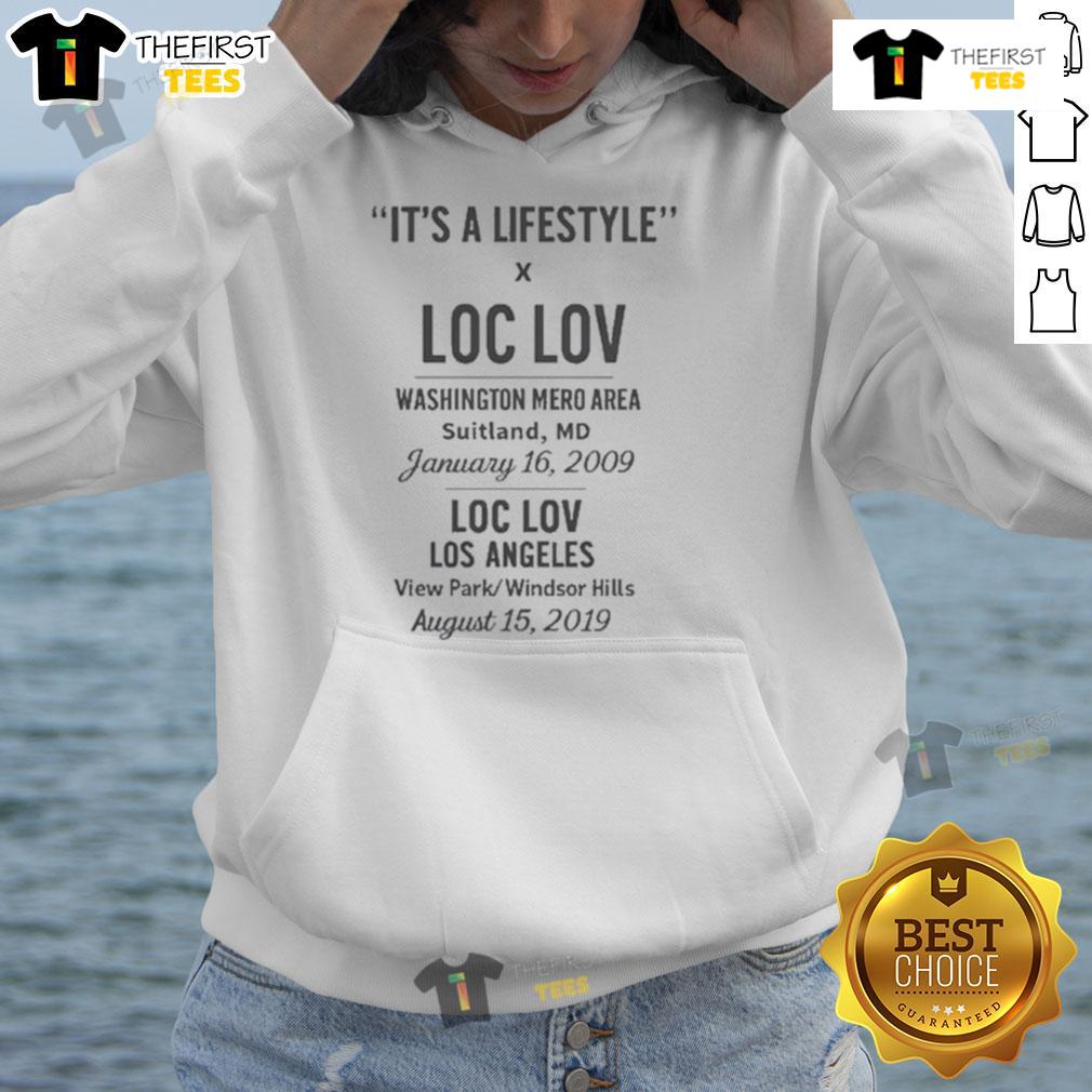 Official It's A Lifestyle X Loc Lov Washington Mero Area Loc Lov Los Angeles Hoodie Official It's A Lifestyle X Loc Lov Washington Mero Area Loc Lov Los Angeles Hoodie in stylish streetwear design.