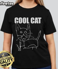 Official Jacobs Cool Cat Ladies Tee featuring a stylish graphic print, perfect for casual wear and feline enthusiasts.