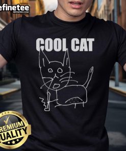 Official Jacob's Cool Cat T-Shirt featuring a vibrant cat graphic, perfect for cat lovers and casual wear enthusiasts.