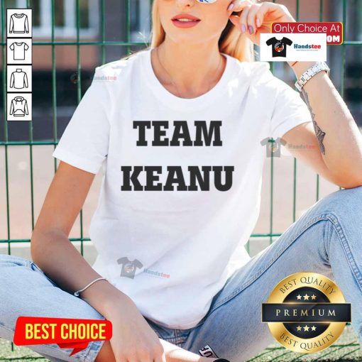 Official Jerry O'Connell Team Keanu Ladies Tee featuring a stylish design for fans of the actor and his film projects.