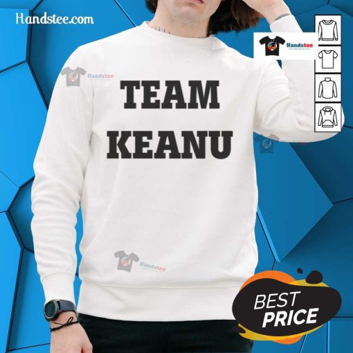 Official Jerry O'Connell Team Keanu sweatshirt featuring stylish design and vibrant colors for fans and supporters.