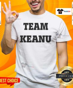 Official Jerry O'Connell Team Keanu T-Shirt featuring bold graphics and vibrant colors, perfect for fans and collectors.