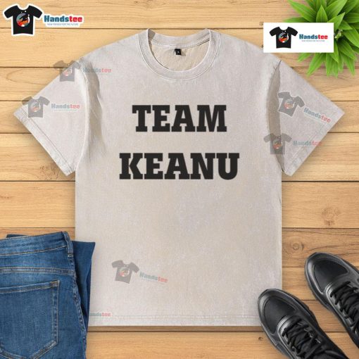 Official Jerry O'Connell Team Keanu Washed T-Shirt featuring a vintage design and soft fabric for ultimate comfort.