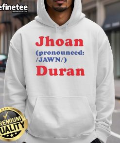 Official Jhoan Jawn Duran Hoodie featuring a stylish design, perfect for fans and casual wear.