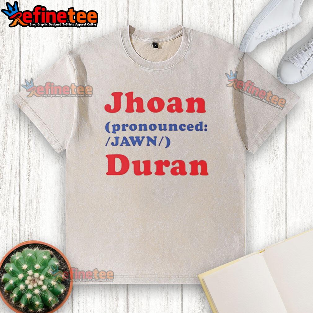 Official Jhoan Jawn Duran Washed T Shirt Alt Text: Official Jhoan Jawn Duran washed t-shirt in soft cotton, showcasing a stylish design for fans and casual wear.