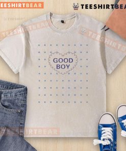 Alt Text: Official G-Dragon Good Boy washed t-shirt featuring a stylish design and vibrant colors, perfect for fans and fashion lovers.