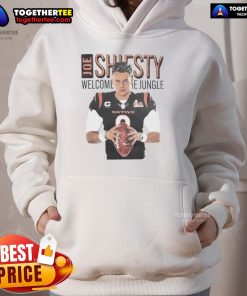 Alt Text: Official Joe Shiesty Welcome to the Jungle signature hoodie featuring bold graphics and a comfortable fit.