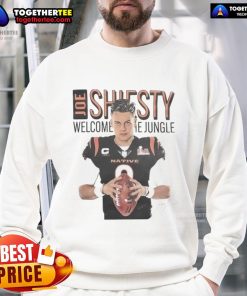 Alt Text: Official Joe Shiesty Welcome to the Jungle Signature Sweatshirt featuring bold graphics and a stylish design.
