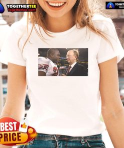 Official John Clayton and Frank Gore NFL Network vintage ladies tee showcasing classic football style and team spirit.