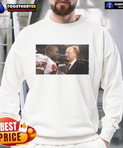 Official John Clayton and Frank Gore NFL Network vintage sweatshirt featuring classic design and team logos.