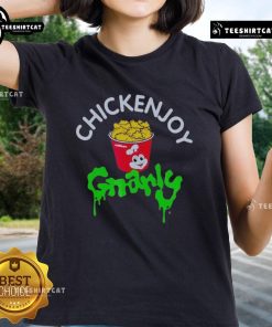 Official Jollibee x KATSEYE Chickenjoy Gnarly Ladies Tee featuring vibrant design and iconic branding for stylish fans.