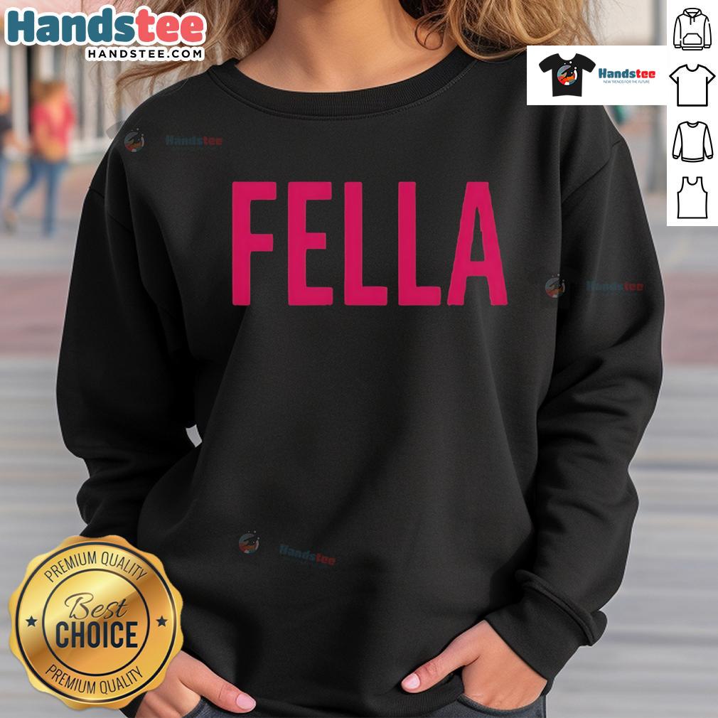 Official Jordan Schmaltz Fella Sweatshirt Alt Text: Official Jordan Schmaltz Fella Sweatshirt featuring bold graphics and a comfortable fit, perfect for casual wear.