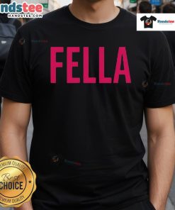 Alt Text: Official Jordan Schmaltz Fella T-Shirt featuring a stylish design, perfect for fans and casual wear.